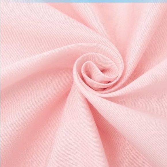 TILLYOU 1 Pink 1 white/pink Fitted Crib Sheets 28inx52in x 8in 100% Cotton, New - Picture 12 of 16